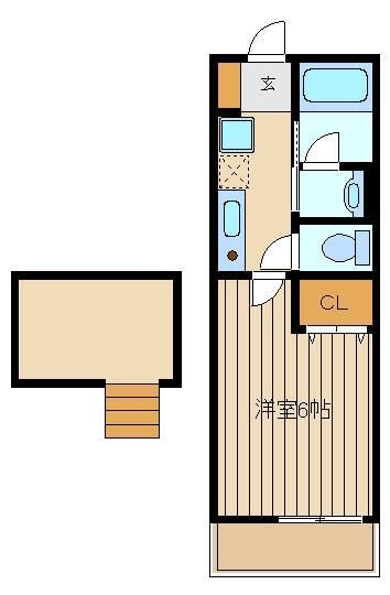 新築1k ロフトと独立洗面台付きで６万円 ハウステーション大泉学園南口店